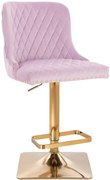 HR940KW Scaun Mov din Catifea cu Bază Aurie