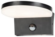 Aplica exterior LED, Senzor de miscare, Protectie IP54, Batida, negru
