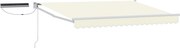 vidaXL Cort electric retractabil Crem 2,5 x 2 m
