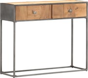 vidaXL Masă consolă, 90 x 30 x 75 cm, lemn masiv reciclat
