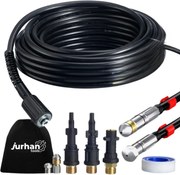 Set de curățare țevi Premium, 15 m, negru Jurhan