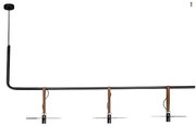 Lustra LED decorativa design modern Kurt negru