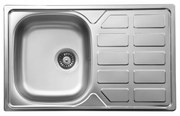 Chiuveta bucatarie inox cu o cuva crom leinen Deante Soul 1, LEINEN