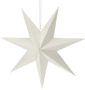 Decorațiune de hârtie de Crăciun White star, 60 x 60 x 1,5 cm