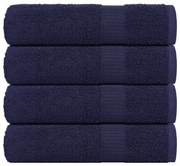 vidaXL Prosoape de baie 4 buc Bleumarin 100x150cm 360 g/m² 100% bumbac