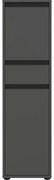 Dulap de baie gri antracit înalt/îngust 33x121 cm Lemont – Germania