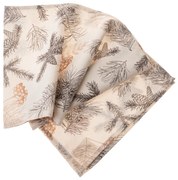 Traversă de masă de Crăciun impermeabilă Ace de Pin, 33 x 140 cm