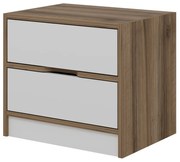 Măsuță de noptieră Elina Walnut White