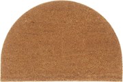 vidaXL Covoraș de ușă natural semirotund, 60x90 cm, fibre de cocos