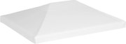 vidaXL Acoperiș de pavilion, 270 g/m², alb, 4 x 3 m