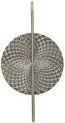 Mauro Ferretti Lampa De Perete Argintie cm 28X15X54 | Aosom Romania