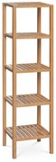 Raft din bambus 5 etajere, 140 cm, 5 etaje