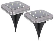 SET 2x corp de iluminat LED solar SOLAR LED/0,8W/1,2V IP44 Globo 33414Q-2