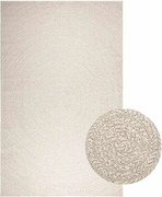 vidaXL Covor „ZIZUR” crem aspect iută pentru interior și exterior