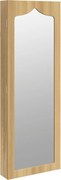 vidaXL Dulap de bijuterii cu oglindă montat pe perete 37,5x10x106 cm