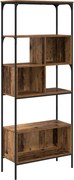 vidaXL Bibliotecă Lemn Vechi 76 x 33 x 188,5 cm Lemn compozit