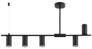 Lustră pe tijă URANOS 5xGU10/10W/230V, negru
