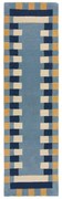 Covor tip traversă albastru țesut manual din lână 60x230 cm Kai Wool Border – Flair Rugs