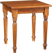 Masa fixa, L 70 70 H78 cm, culoare nuc, Lemn Masiv