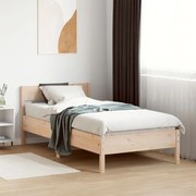 vidaXL Cadru pat fără saltea, 90x190 cm, lemn masiv de pin