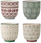 Set de 4 cești din gresie ceramică Bloomingville Karine, 180 ml