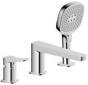 KFA Armatura 4525-210-00 - Baterie pentru cadă cu 3 orificii MALAGA, crom lucios