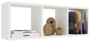 Etajera Lira, 3 Casete, Alb, 90 x 20 x 30 cm
