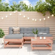 vidaXL Set mobilier de grădină cu perne, 5 piese, lemn masiv douglas