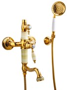 Baterie cada ,TRENDY'S, montare pe perete , jade-gold