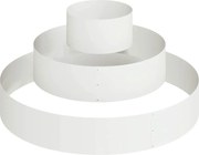 vidaXL Vază pentru Grădină Alb 120 x 120 x 20 cm Oțel laminat la rece