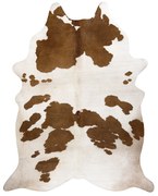 Covor Artificial Cowhide, Vaca G5069-2 alb maro din piele