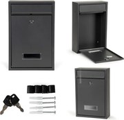 Cutie poștală din oțel galvanizat antracit