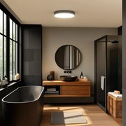 Brilagi - Plafonieră LED pentru baie POOL, 36W/230V, Ø 40 cm, IP54, neagră
