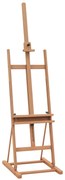Vinsetto Sevalet Pictura Mare din Lemn de Fag, Sevalet  pentru Desen Reglabil cu Compartiment Depozitare, 53x50.5x171-230cm | Aosom Romania