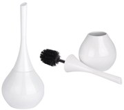 Recipient pentru perie FLAKON + perie WC, WENKO, alb