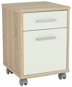 Dulăpior birou, stejar sonoma/alb, JOHAN 2 NEW 07