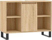 vidaXL Dulap pentru baie, stejar sonoma, 80x33x60 cm, lemn compozit
