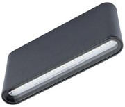 Aplică perete exterior LED FLOW 2xLED/6W/230V IP54 negru