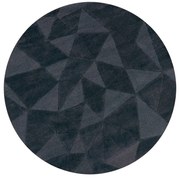 Covor gri antracit țesut manual rotund din lână ø 160 cm Shard Charcoal – Flair Rugs