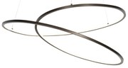 Lampă pendant de design bronz 72 cm inclusiv LED cu dimmer în 3 trepte - Rowan