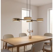 Lustră suspendată cu cablu DRUMZ 4xE14/10W/230V bej