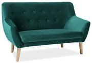 Canapea Nordic 2 velvet verde/fag Blu78