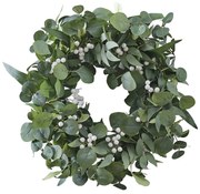 Coronita pentru usa EUCALYPTUS Ø50 cm verde