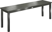 Outsunny Bancă de grădină cu 2 locuri, 130x34x43 cm, gri | Aosom Romania