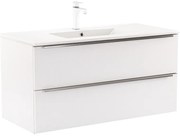 Dulap inferior Vario Trim 100 cu lavoar alb-alb