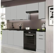 Set bucătărie PEARL, 240 cm, gri