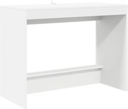 vidaXL Birou pentru pat Alb 100 x 45 x 75 cm Lemn compozit