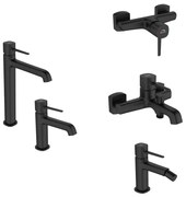 Set Baterii sanitare baie Laveo POLLA, negru satinat