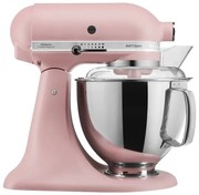 Mixer planetar KitchenAid Artisan Elegance 5KSM175PSEDR, 300 W, 4.8 l, Acționare directă, 10 viteze, Roz