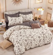 Lenjerie Pat Dublu din Bumbac Tip Finet, cu Elastic, 6 Piese - Little Flowers